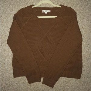 Semi-Crop Knit Sweater Size Juniors XL